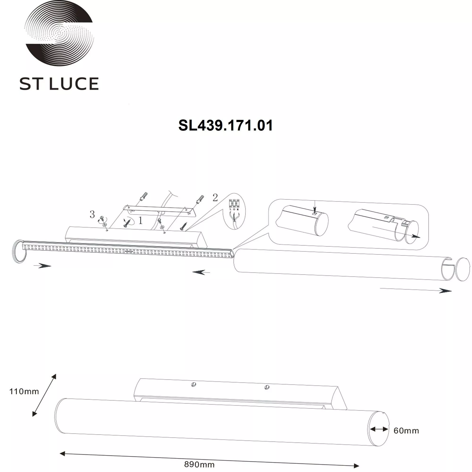 Бра ST LUCE BACHETA SL439.171.01