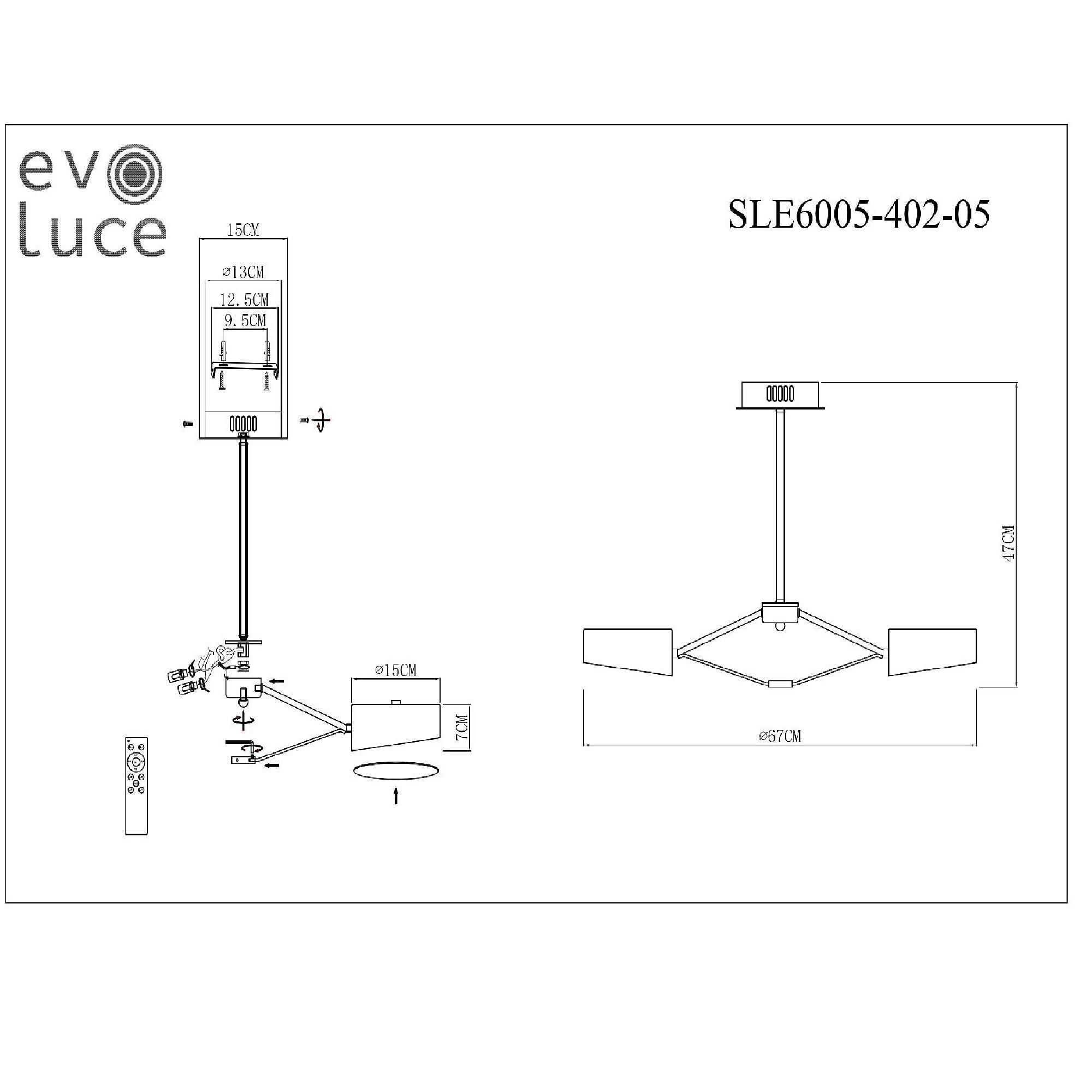 Люстра на штанге EVOLUCE VALLE SLE6005-402-05