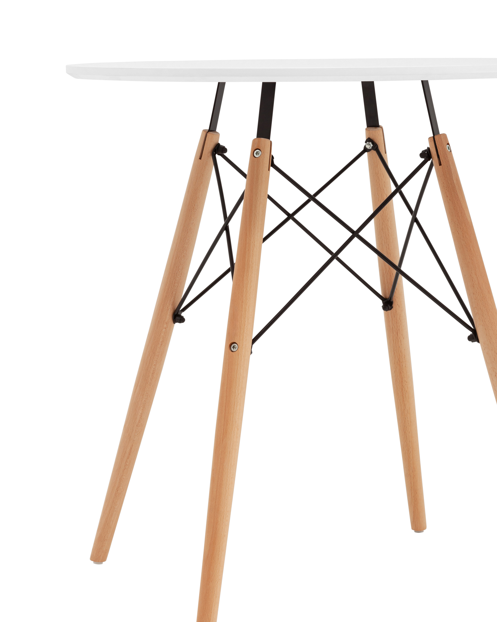 Стол круглый Eames DSW NEW D70 белый