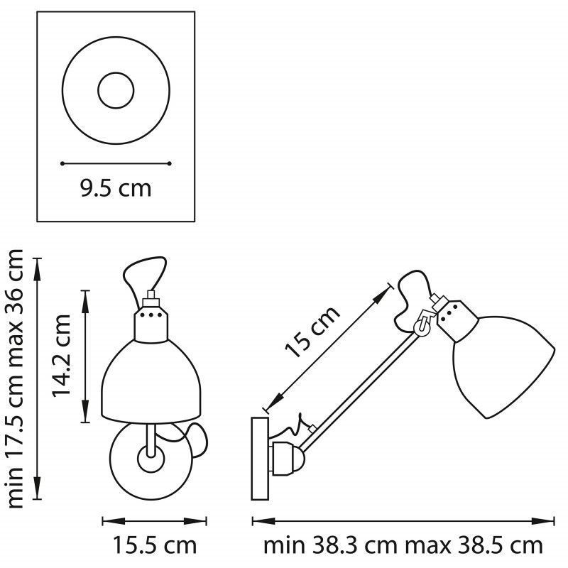 Бра настенное Lightstar LOFT 765604