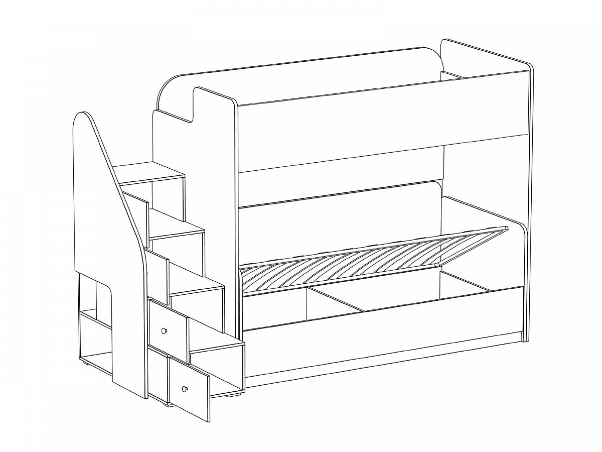 Двухъярусная кровать композиция Play 3 342385