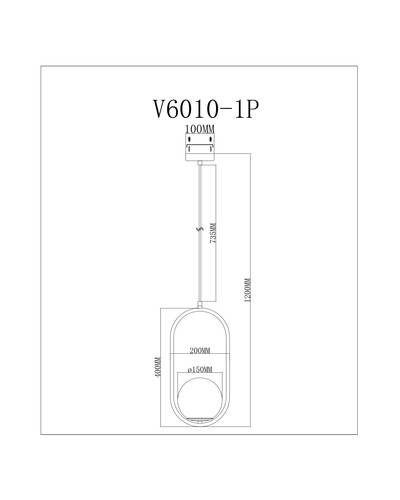 Подвесной светильник Moderli Klaster V6010-1P