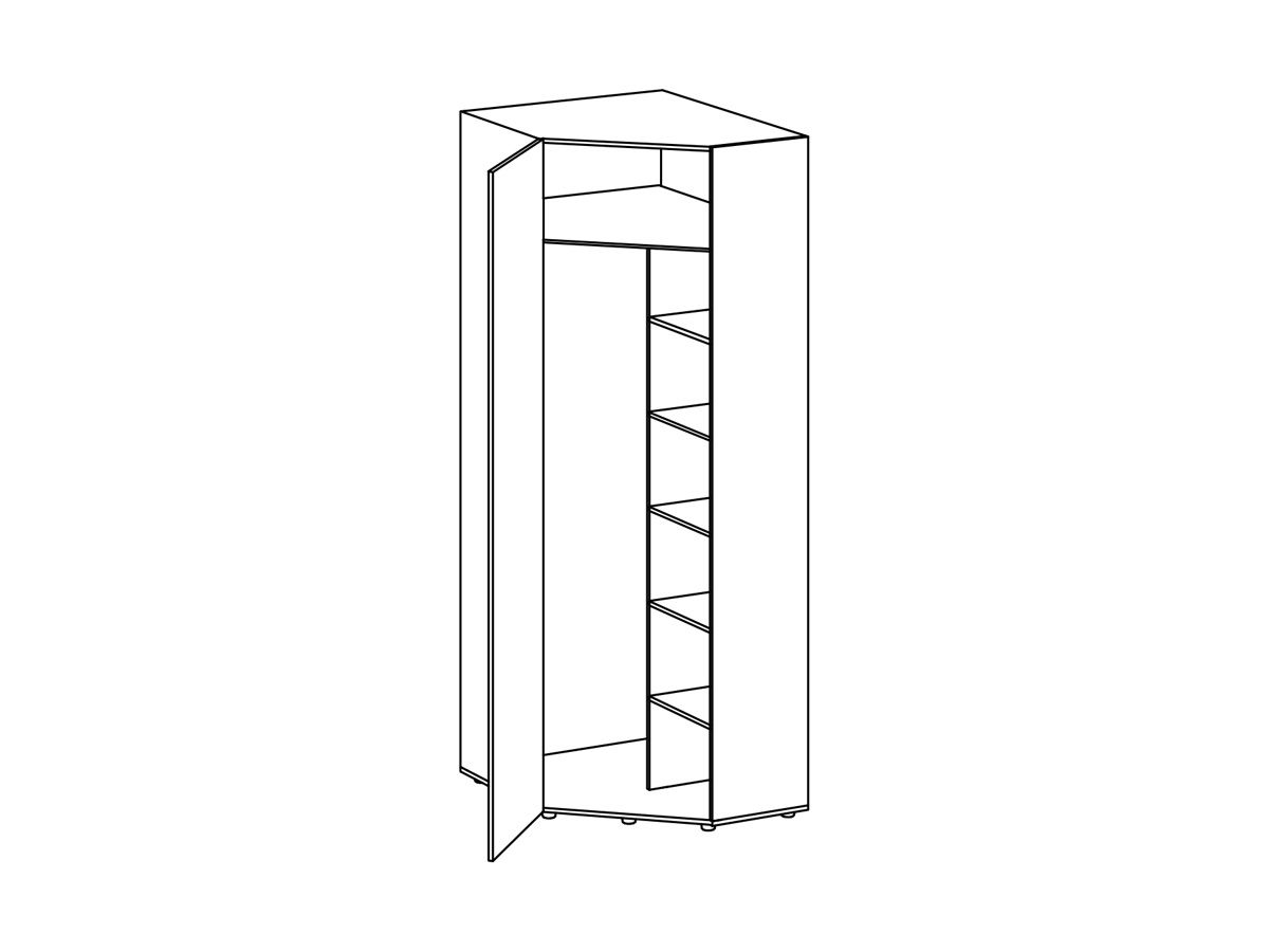 Шкаф угловой Modus левый 697751
