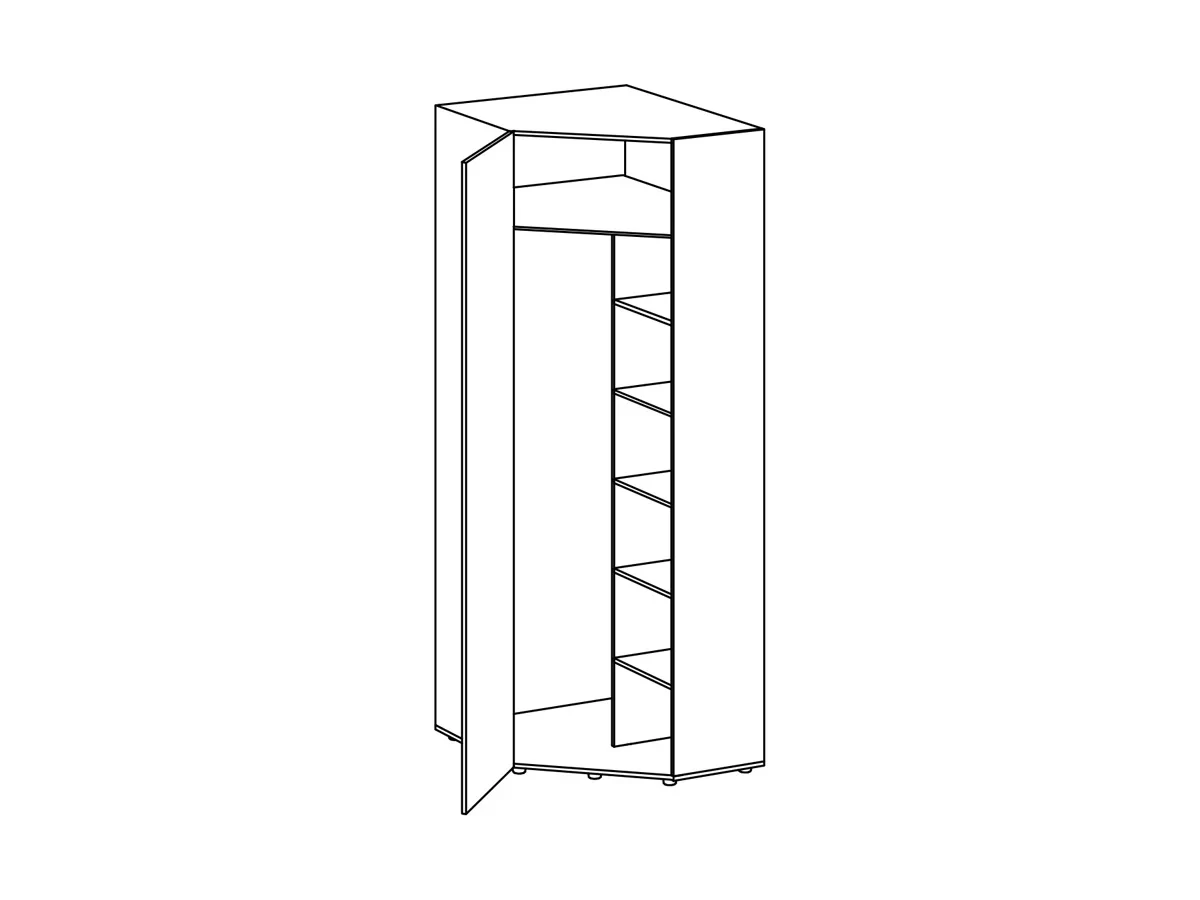 Шкаф угловой Modus левый 697751