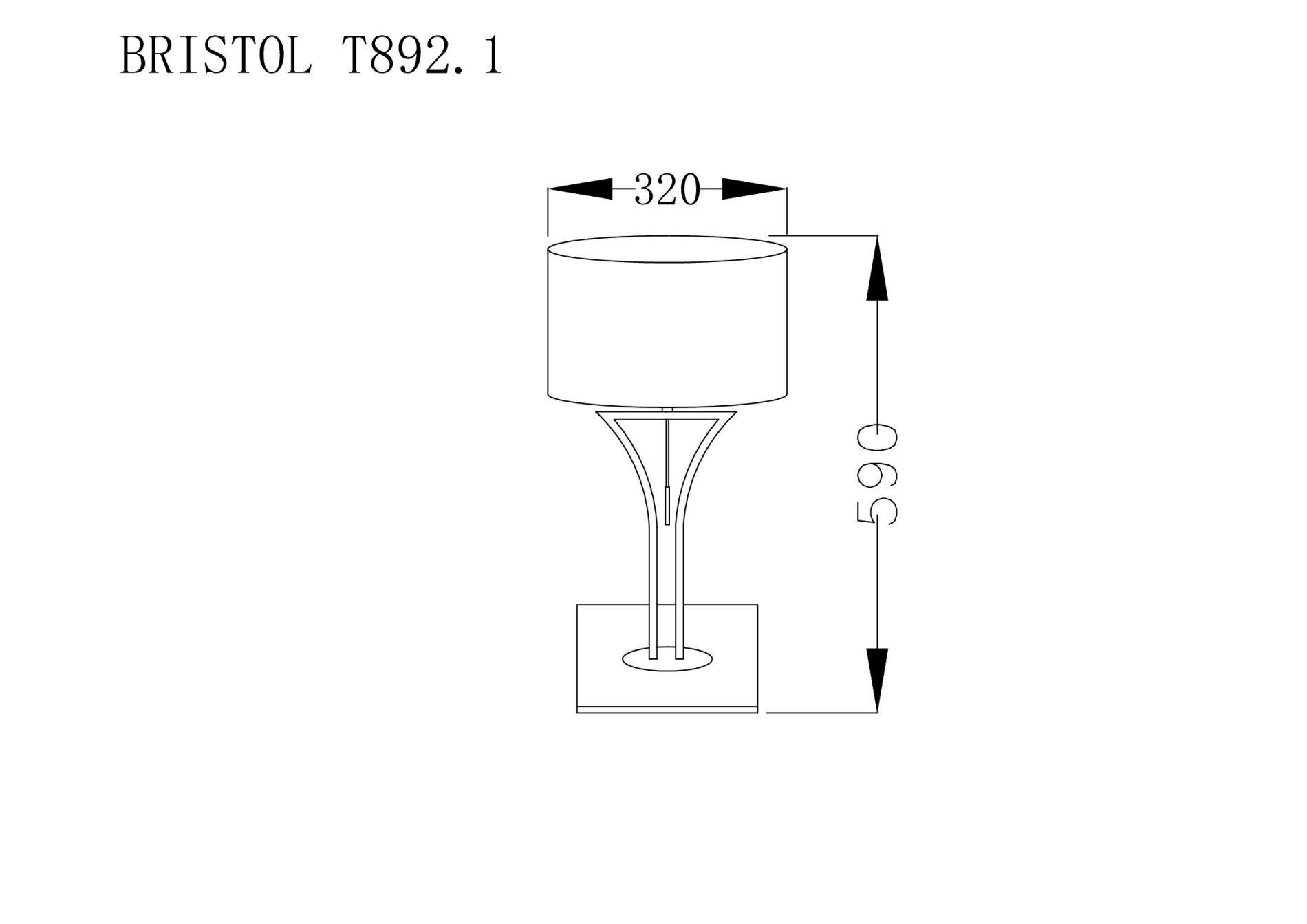 Лампа настольная Lucia Tucci BRISTOL T892.1