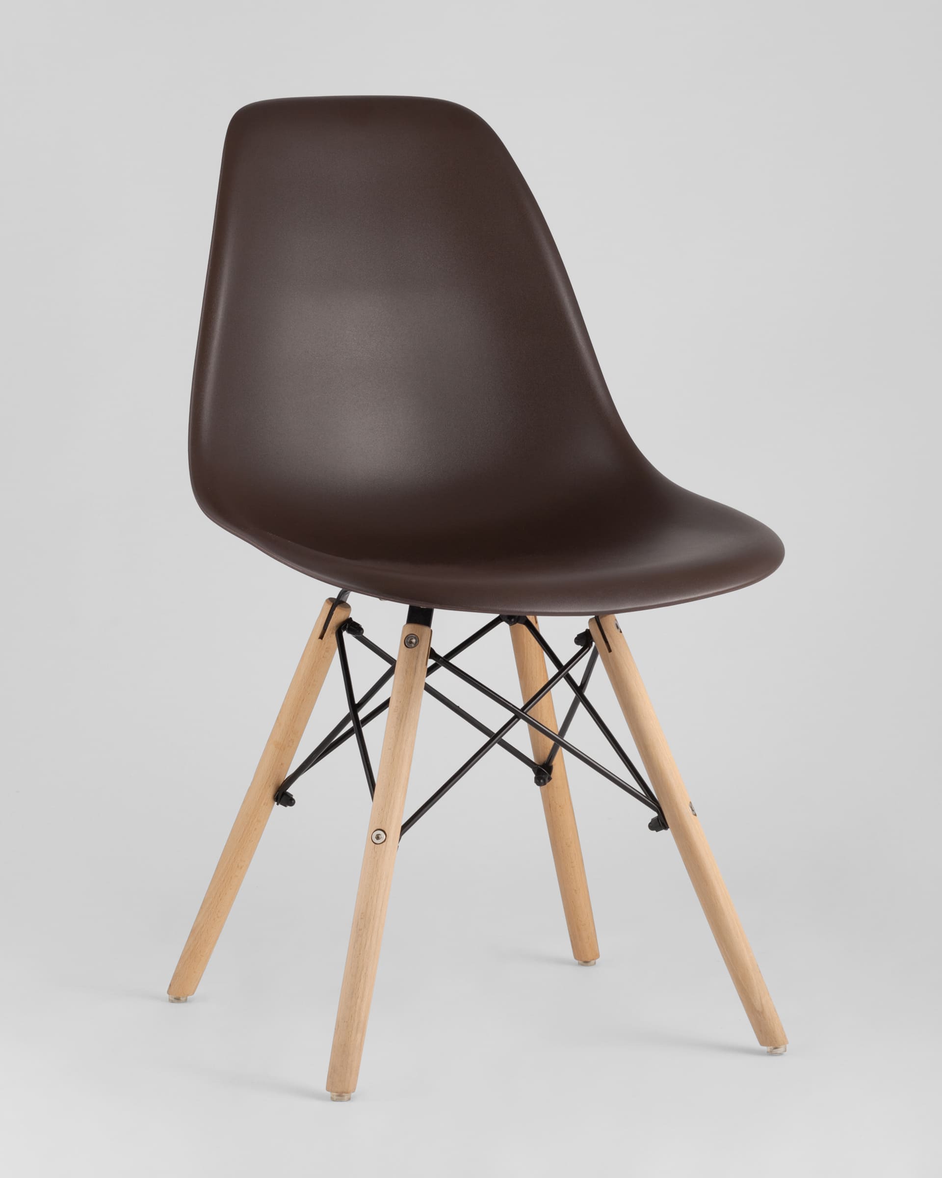 Комплект стульев Eames DSW коричневый x4 шт