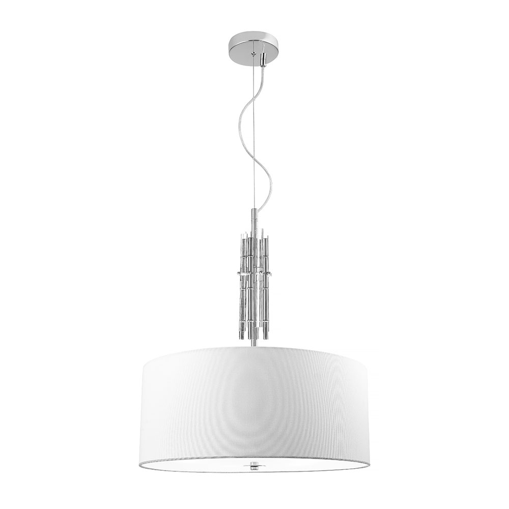 Подвесная люстра Arte Lamp TAYGETA хром, белый A4097SP-5CC