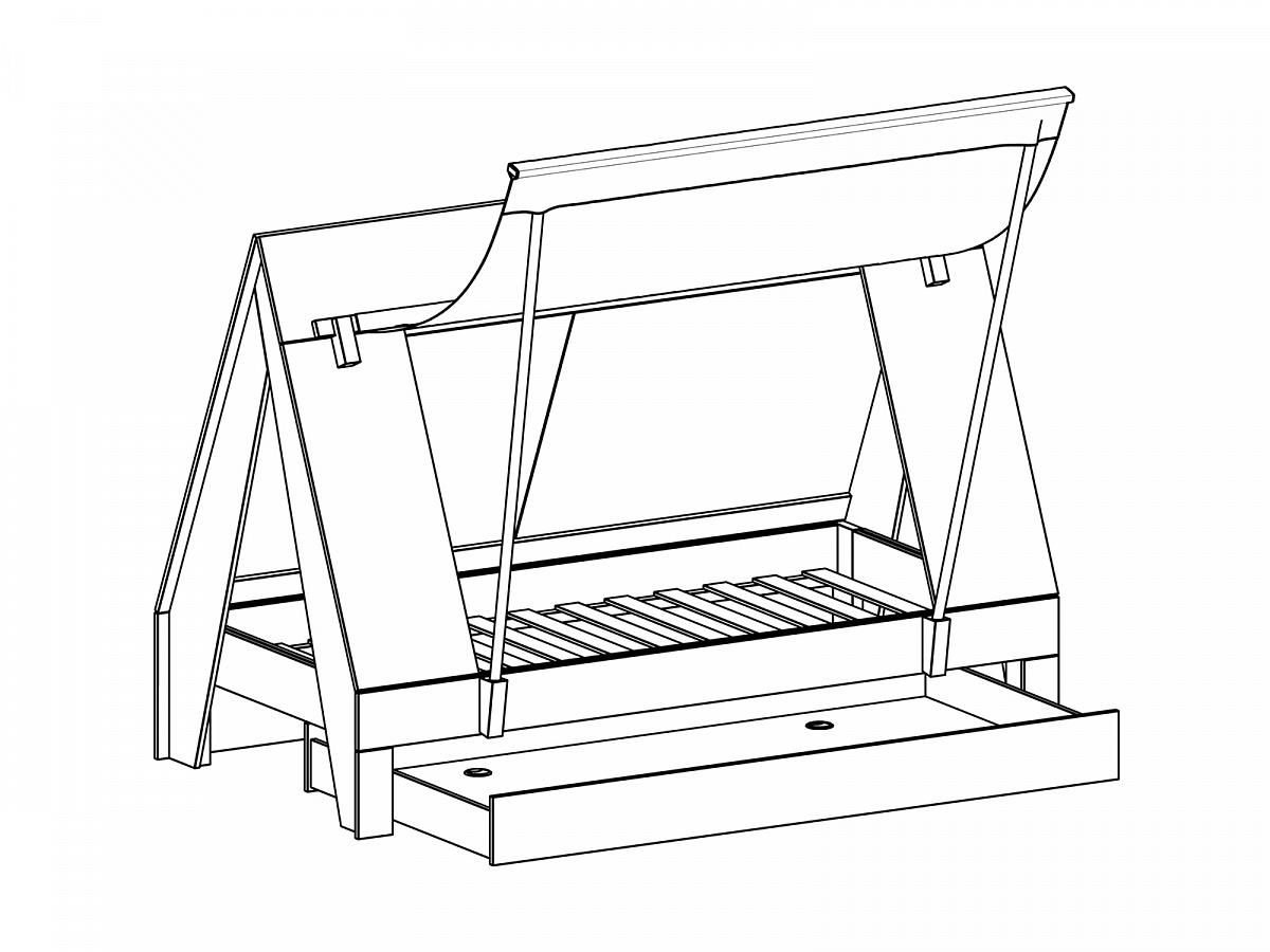 Кровать домик Campi 340933