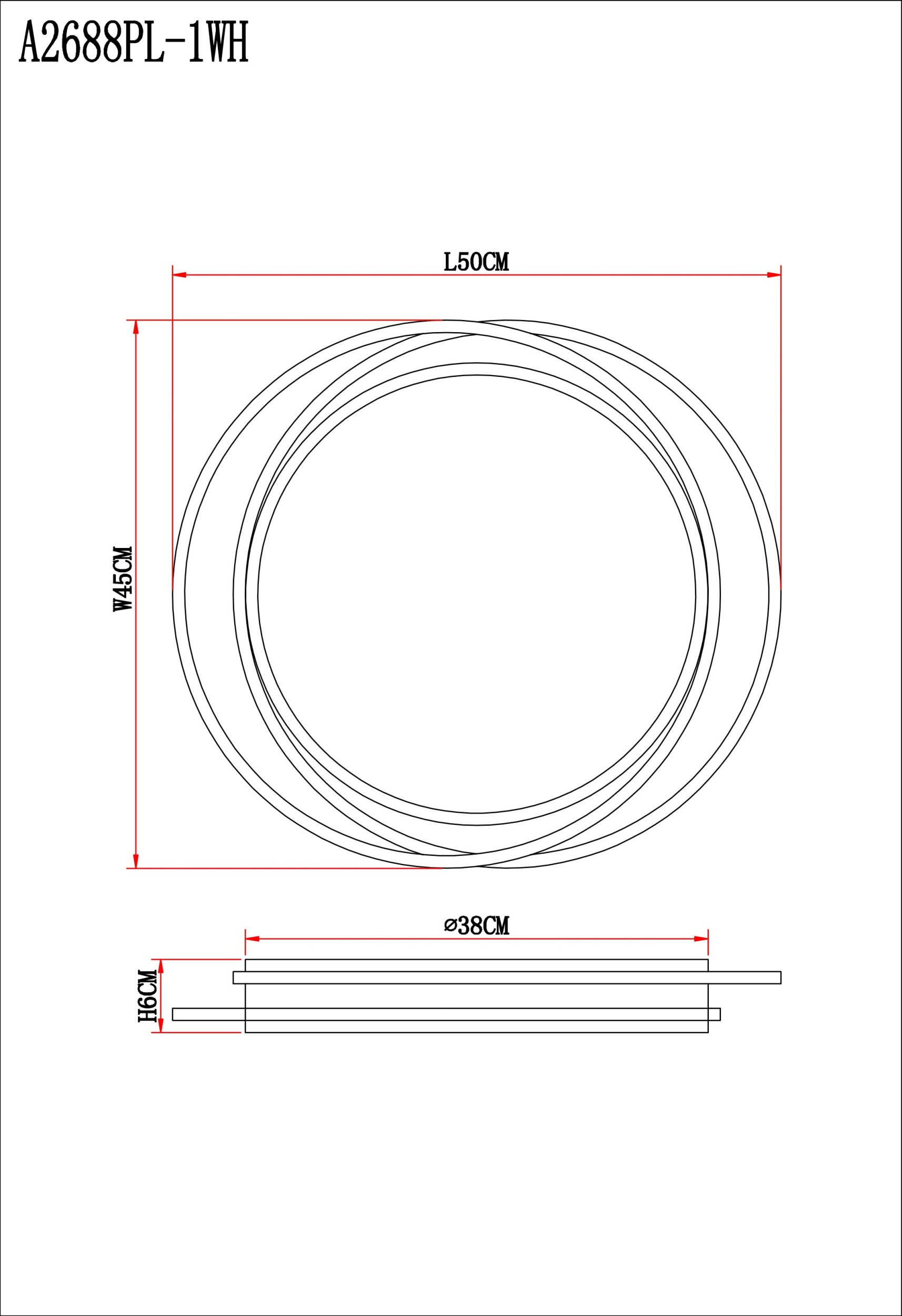 Потолочный светильник ARTE LAMP SONNY A2688PL-1WH