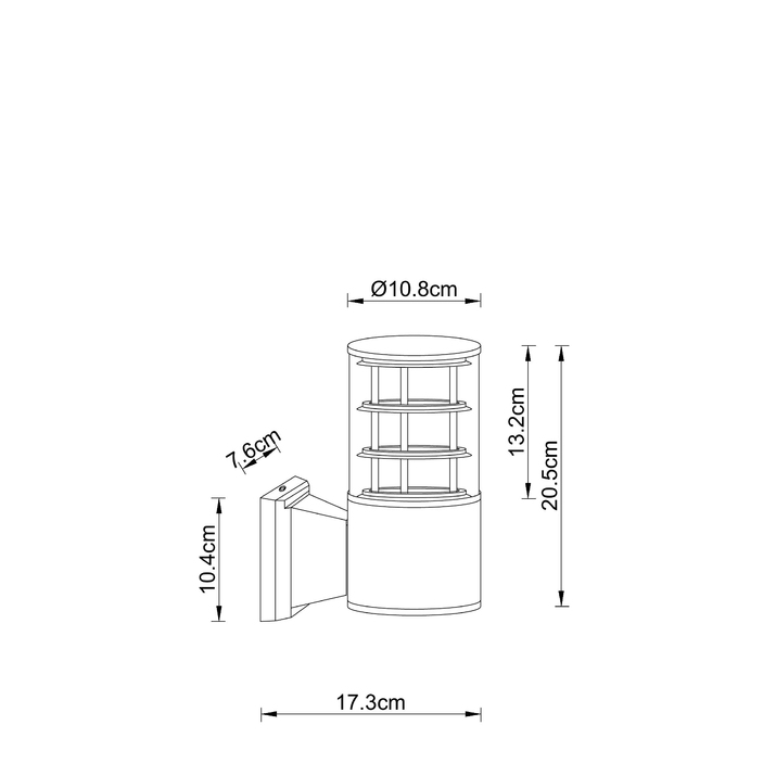 Уличный настенный светильник ARTE LAMP TOKYO A5315AL-1BK