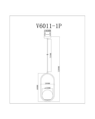 Подвесной светильник Moderli Klaster V6011-1P