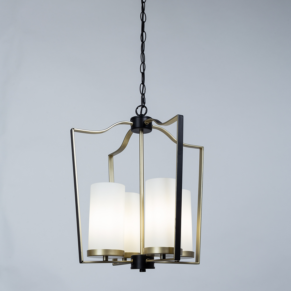 Подвесная люстра Arte Lamp NUVOLA черный, белый A7017SP-4BK