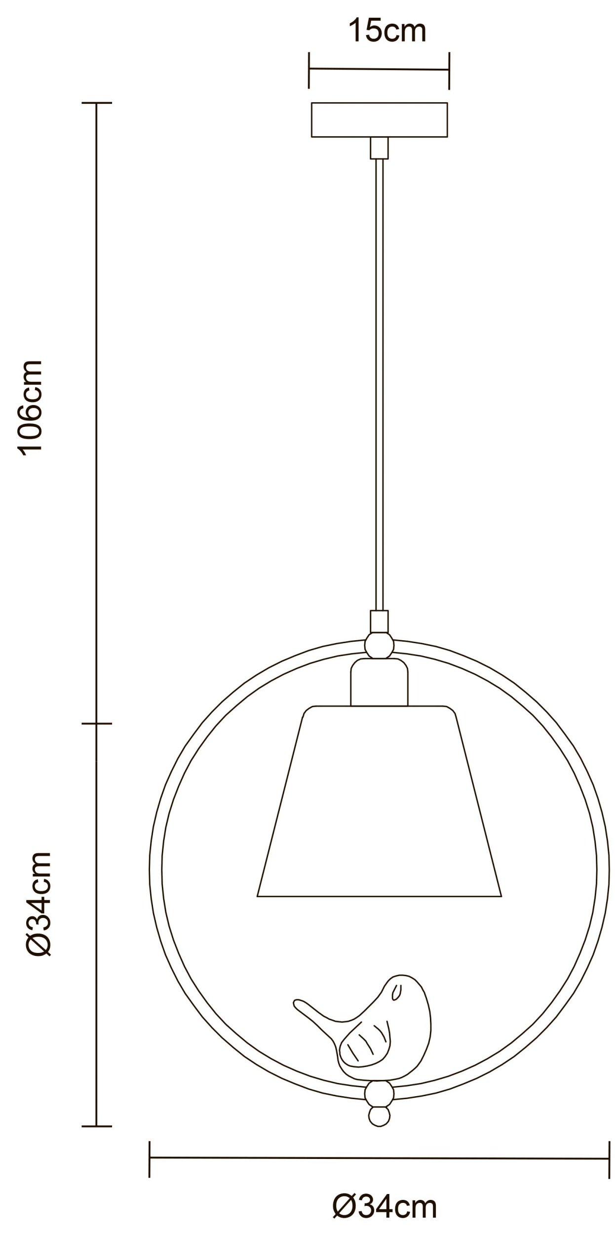 Светильник подвесной Arte Lamp Passero A4289SP-1WH