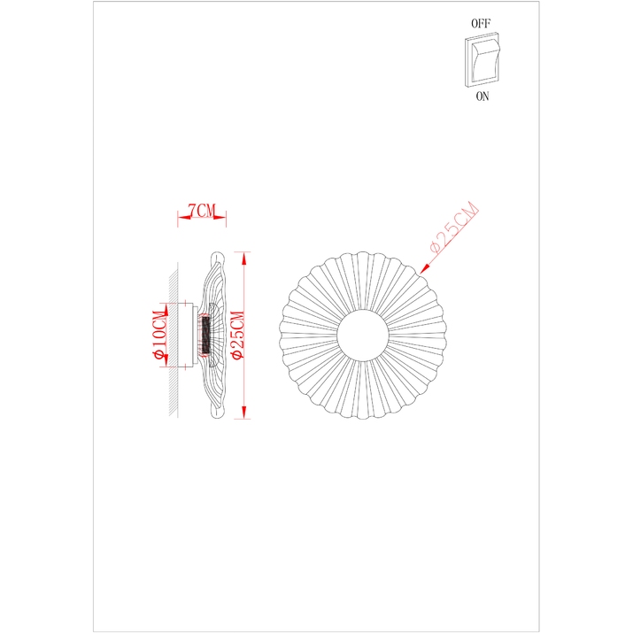 Бра ARTE LAMP CHERISH A2097AP-12GO