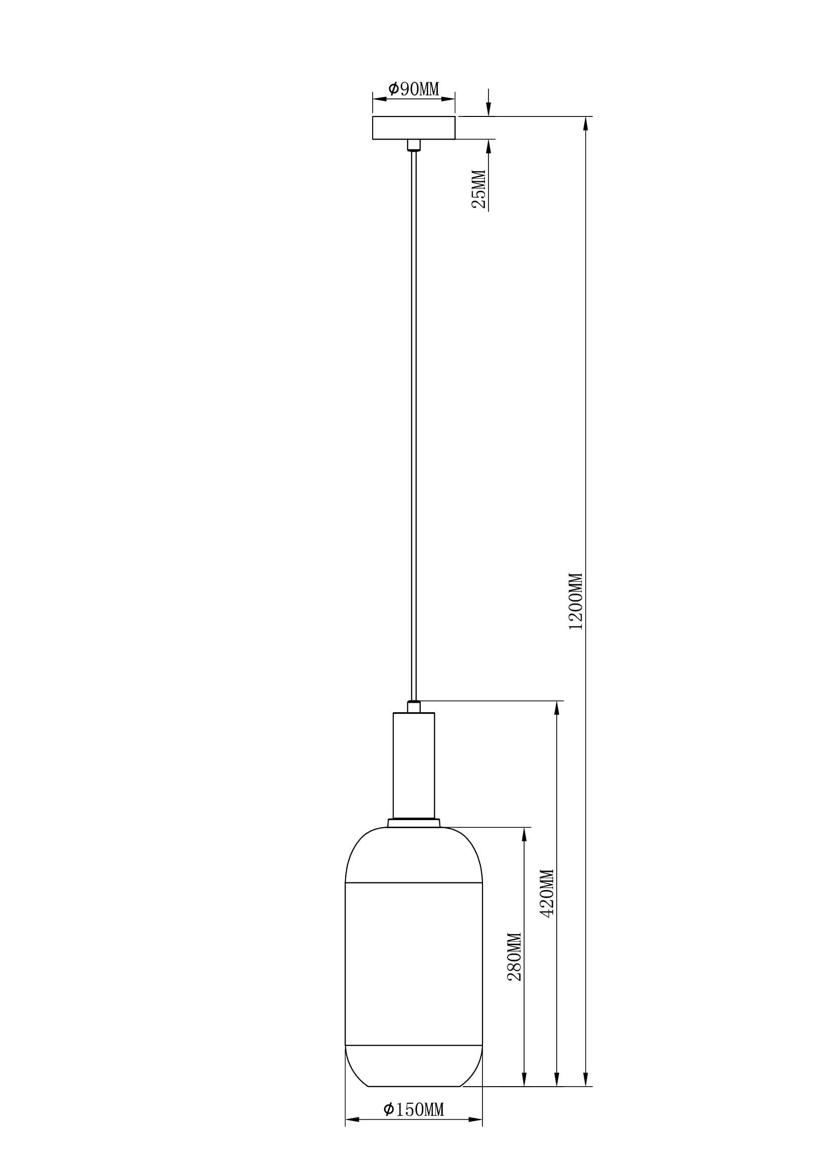 Подвесной светильник Moderli Martin V2890-1P