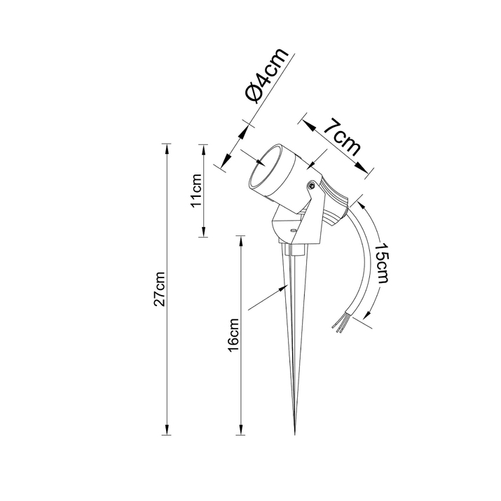 Садово-парковый фонарь ARTE LAMP ELSIE A4705IN-1BK