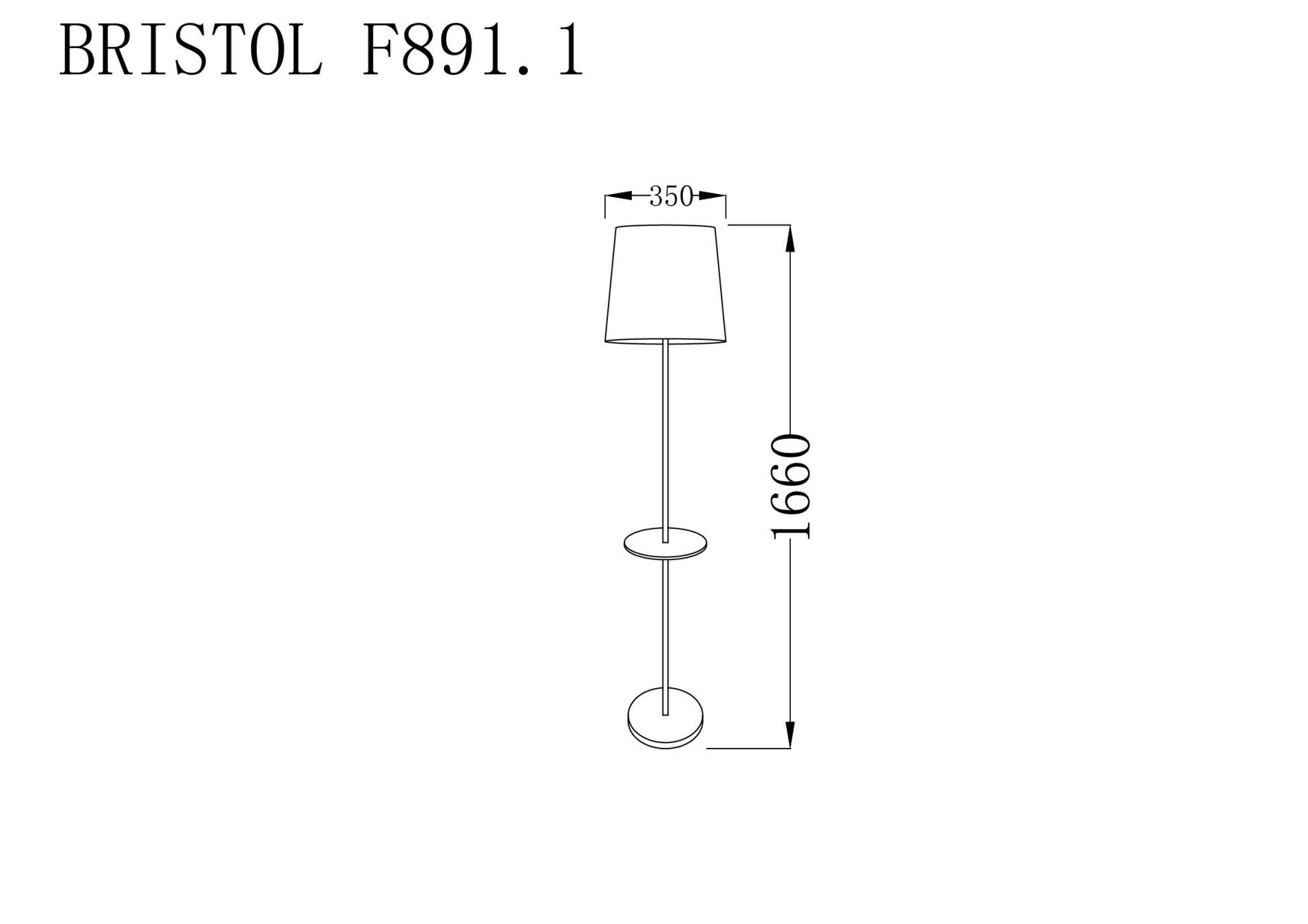 Торшер Lucia Tucci BRISTOL F891.1