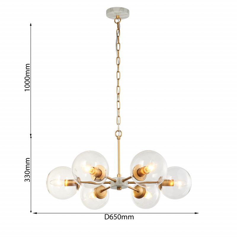Подвесная люстра Favourite Marmore 2671-6P