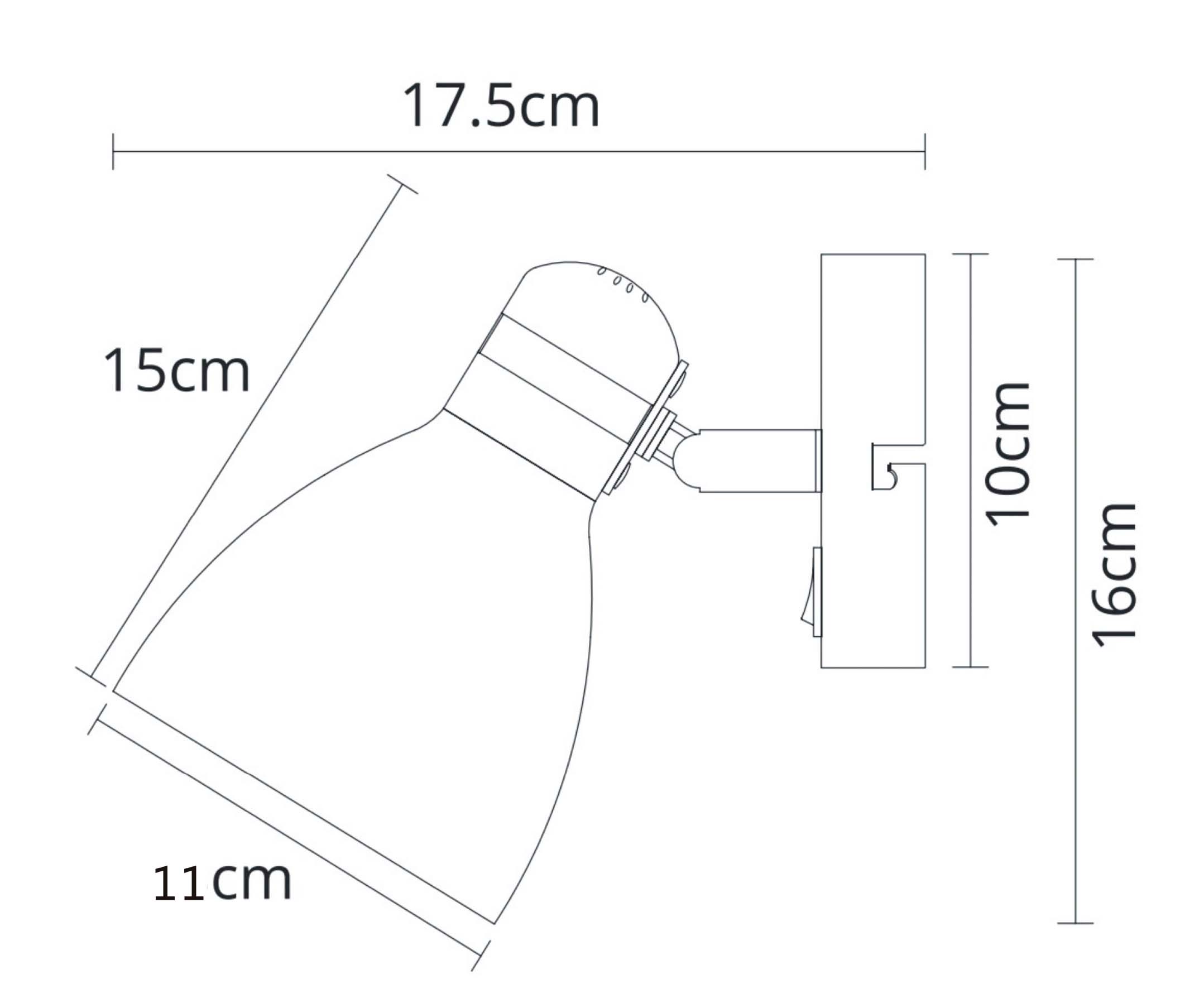 Спот настенный ARTE LAMP FAFNIR A5047AP-1WH