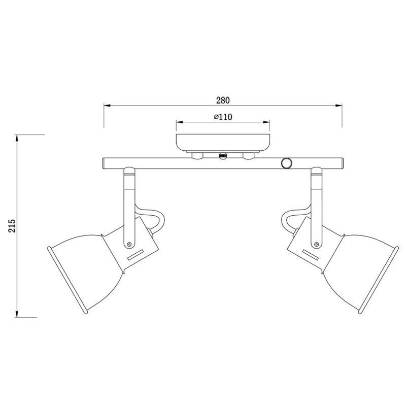 Спот потолочный ARTE Lamp JOVI A1677PL-2GY