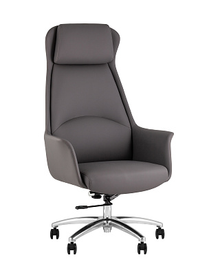 Кресло руководителя TopChairs Viking NEW серое
