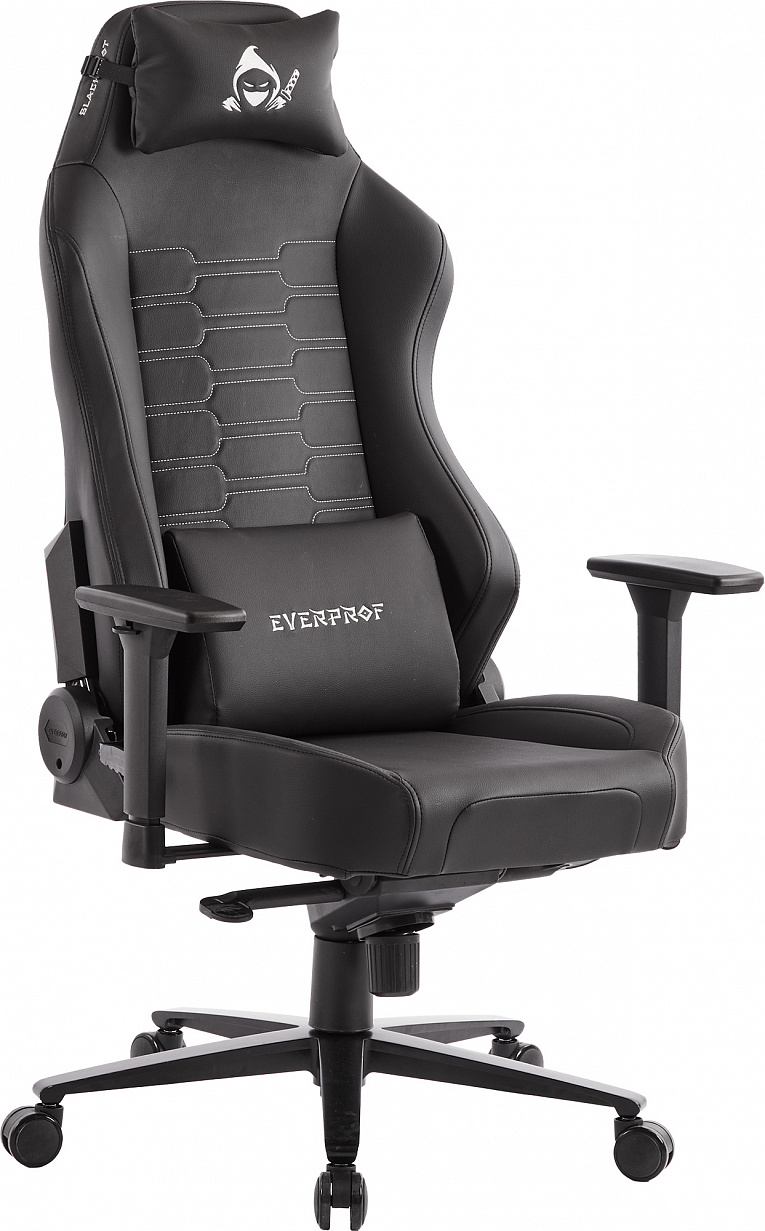 Геймерское кресло Everprof Blackshot / Блэкшот Экокожа Черный
