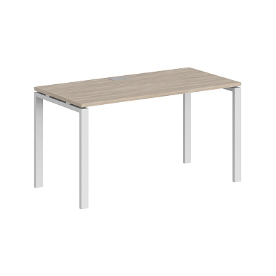 Офисный стол Norden Сигма 1400х700 (м/к 60х30) SG.205.OL.63.WH Дуб светлый / Белый