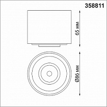 Точечный накладной светильник NOVOTECH GESSO 358811