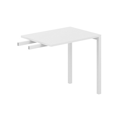 Брифинг-приставка Norden Сигма 800х600х750 (м/к 40х40) SG.110.WH.44.WH Белый снег / Белый