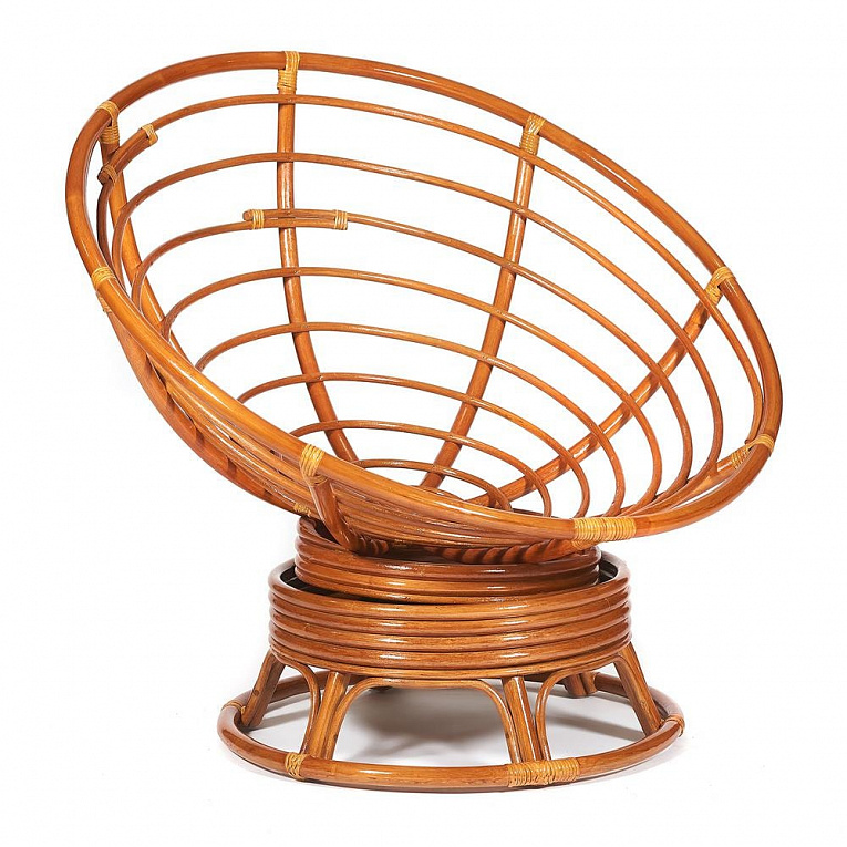 Кресло-качалка PAPASAN / ПАПАСАН 23/01 W без подушки коньяк