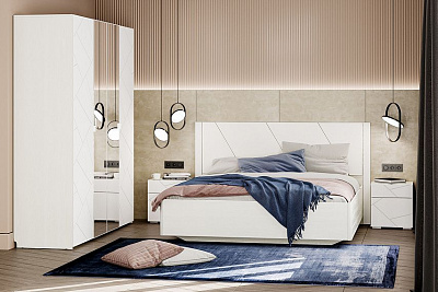 Комплект мебели для спальни Саммит Silva 3 меренга