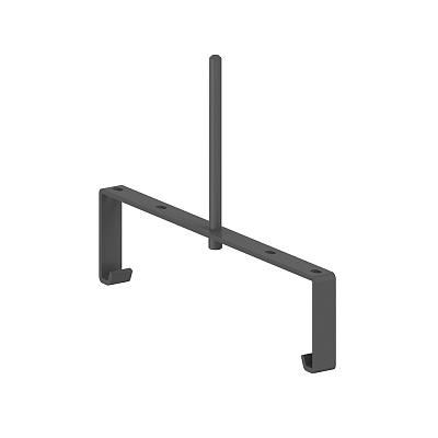 Держатель кабель-канала широкого и экранов NORDEN Сигма (комплект из 2х штук) Антрацит МК.ДКЭ.002.AN