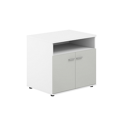 Тумба сервисная Norden Сигма 802х600х750 с нишей SG.631.WH.SH Белый Снег/Серый Бархат