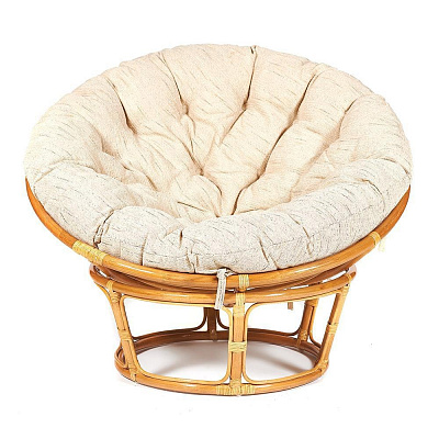 Кресло PAPASAN / ПАПАСАН 23/01 W с подушкой мед ткань старт