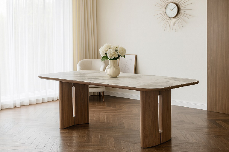 Стол BARK / БАРК 180 цвет CA035, керамика / Орех